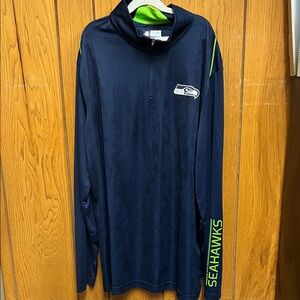 NFL Team Apparel Navy and Green Shirt